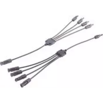 shiverpeaks ®-PV4 T sada adaptérových káblov, 4/1, 6mm², čierna/čierna, 30cm (BS02-21054)