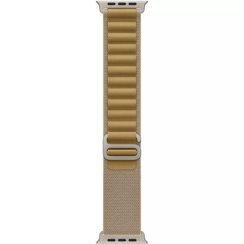 Remienok Apple 49 mm Tan Alpine Loop malý Natural Titanium Finish