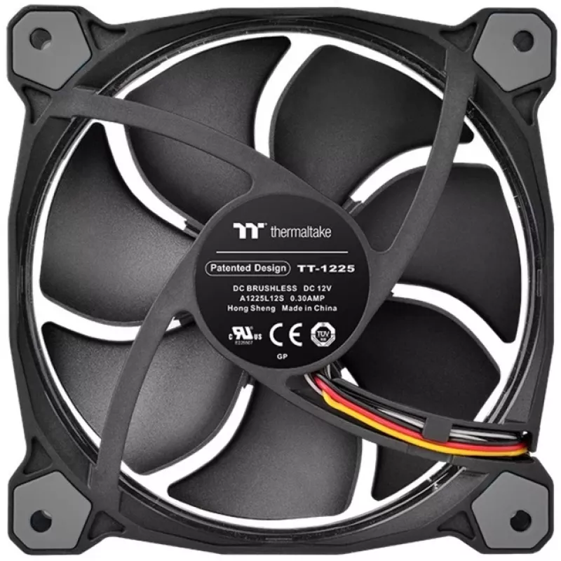 Thermaltake Riing 12 LED RGB Sync Edition CL-F071-PL12SW-A 120 mm ventilátor do skrine, 3 ks, do 1500 ot./min, čierny
