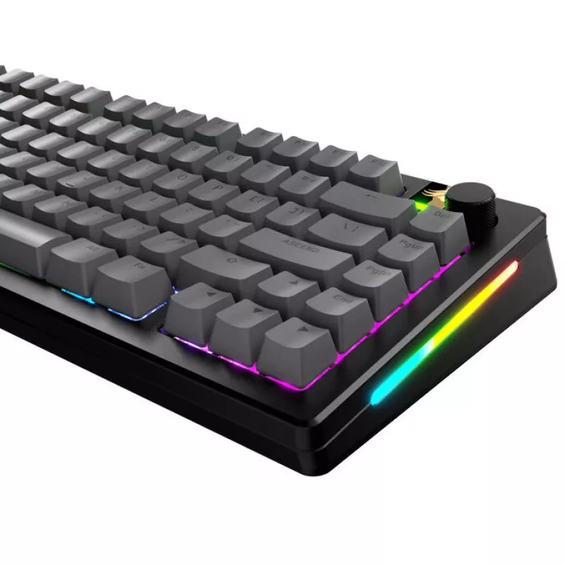 Keycaps GLORIOUS GPBT Basics PBT Dye-Sub Armor sivá ANSI rozloženie