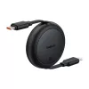 Baseus Free2Pull Mini USB-C na USB-C USB kábel, 60 W, 1 m, (čierna)