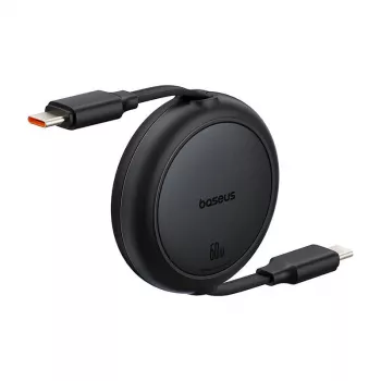 Baseus Free2Pull Mini USB-C na USB-C USB kábel, 60 W, 1 m, (čierna)