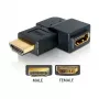 HDMI adaptér samec na samicu 90° vľavo DeLOCK 65077
