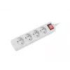 Predlžovacia zásuvka Lanberg PS1-04E-0150-W 1,5m 4 AC zásuvky interiér biela