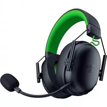 Headset Razer BlackShark V3 X HyperSpeed — káblový & bezdrôtový (USB-A, Bluetooth), na ucho, 20–28 kHz, 270 g, čierna/zelená