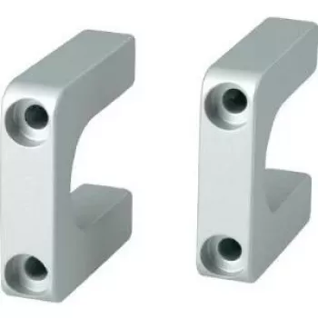 Rukoväť SCHROFF Multipac 20860-256, sivá plastová rukoväť 40×40×10 mm, montážne príslušenstvo