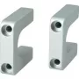 Rukoväť SCHROFF Multipac 20860-256, sivá plastová rukoväť 40×40×10 mm, montážne príslušenstvo
