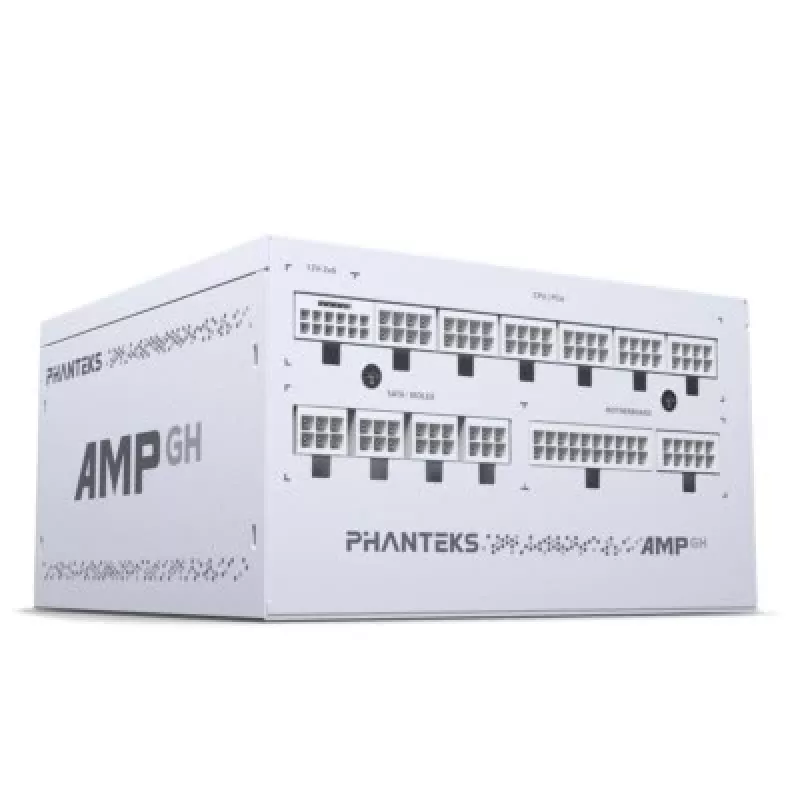 Napájací zdroj PHANTEKS AMP GH 850 W, 18+10 pin ATX, plne modulárny, 80 PLUS Gold, biely