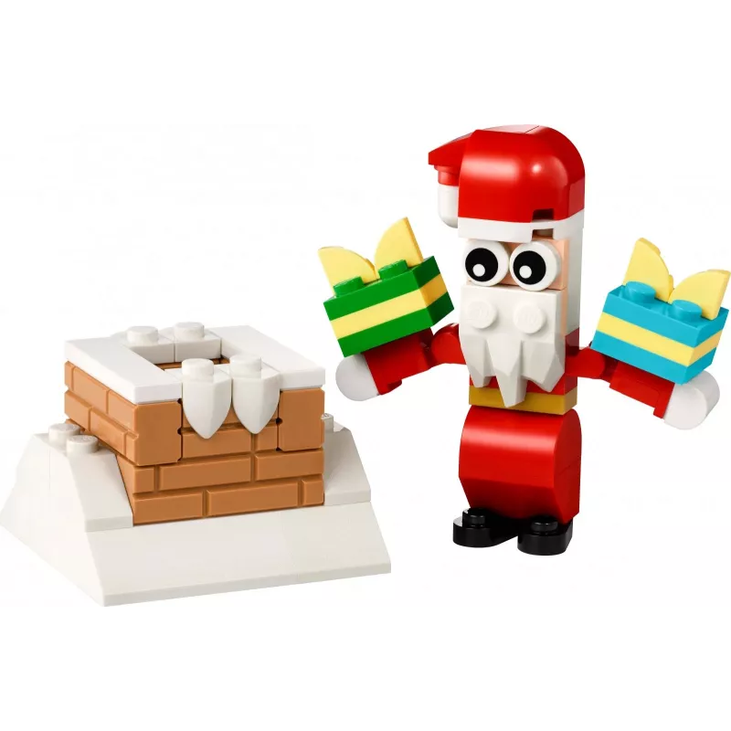 Stavebnica LEGO Santa's Chimney Polybag 30692 – mini vianočná stavebnica