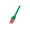 Sieťový kábel LOGILINK 0,25 m Cat6 U/UTP s RJ-45 konektormi, zelený