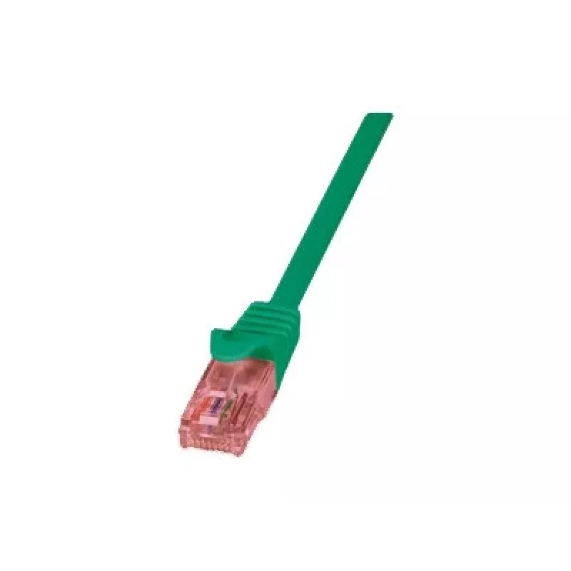 Sieťový kábel LOGILINK 0,25 m Cat6 U/UTP s RJ-45 konektormi, zelený