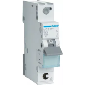 Hager MCS120 istič typ C 1-pólový 1 modul (MCS120)