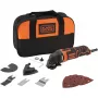 Black & Decker MT300SA2, rezanie, brúsenie, leštenie, odstraňovanie hrdze/korózie, pílenie, škrabanie, čierna, oranžová, 10000 OPM, 101 dB, 90 dB, striedavý prúd