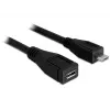 USB kábel DeLOCK 83248 USB 2.0 1m Micro-USB B čierny