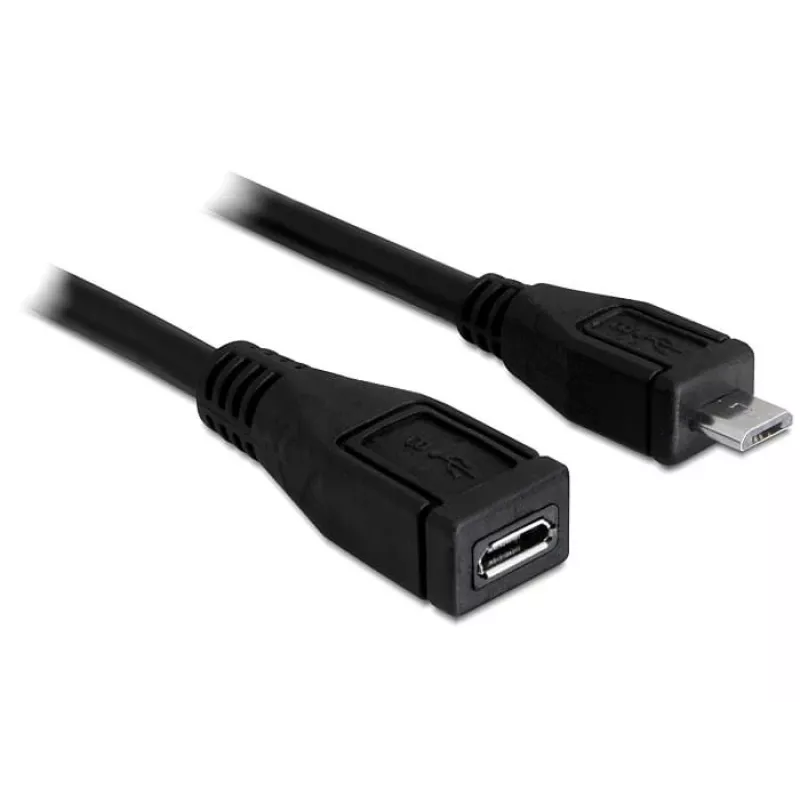 USB kábel DeLOCK 83248 USB 2.0 1m Micro-USB B čierny