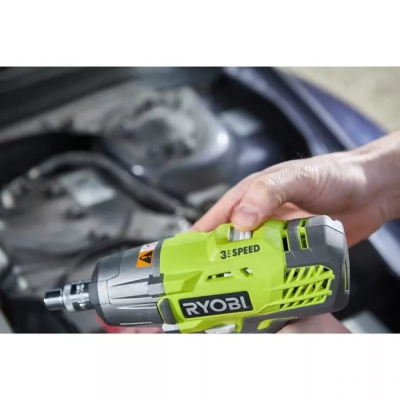 Ryobi R18IW3 elektrický skrutkovač/rázový uťahovač 1/2 One+ 18V 2,0Ah čierna, zelená