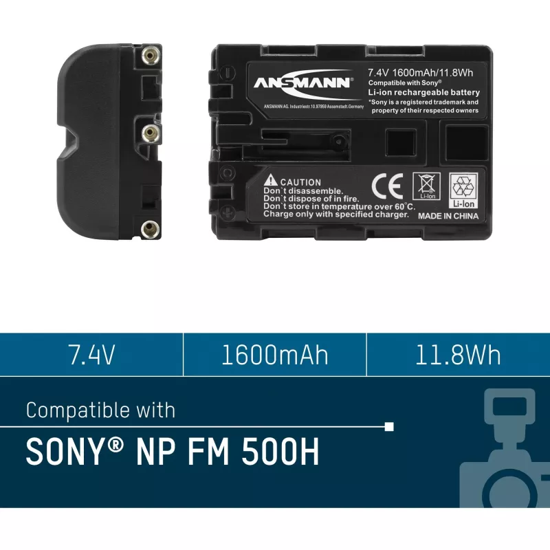 ANSMANN A-Son NP FM 500 H - batéria do fotoaparátu Li-Ion 1500 mAh (5044503)