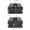 Invertor QOLTEC Monolith 3000 MS Wave, 12V→230V, 1500/3000W, s USB