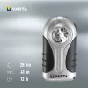 Ručná lampa Varta 16647 čierna strieborná