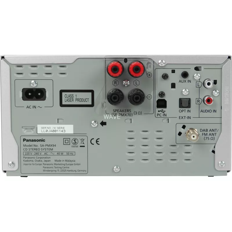 Kompaktný domáci audio systém Panasonic SC-PMX94EG-S