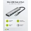 Goobay Slim 4-portový USB hub USB-C na/USB-A 5 Gbit/s - -Plug> 1x (76562)