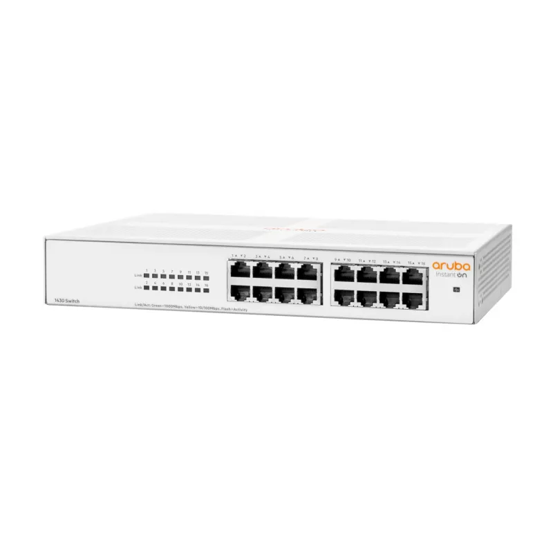Aruba Instant On 1430 16G nemanaged L2 Gigabit Ethernet (10/100/1000) 1U biela