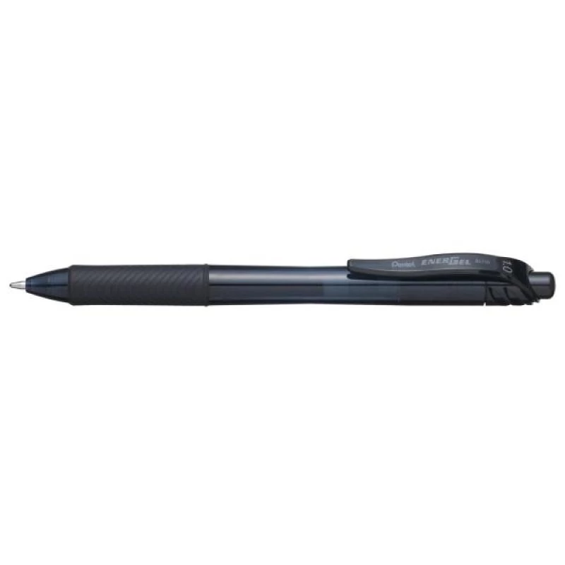 Zasúvacie guľôčkové pero s klipom Pentel Energel X 1.0 čierne
