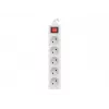 Predlžovací kábel Lanberg PS1-05E-0150-W 1,5 m 5 AC zásuviek interiér biely