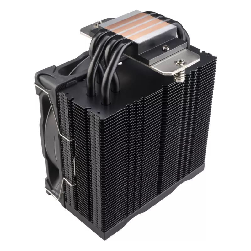 Vzduchový chladič Akasa Soho H4 Plus 12 cm čierny hydrodynamické ložisko