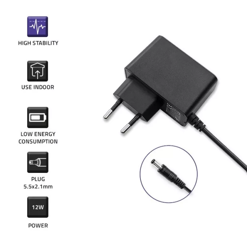 Napájací zdroj QOLTEC 52405 6V 2A 12W napájanie pre prenosné zariadenia