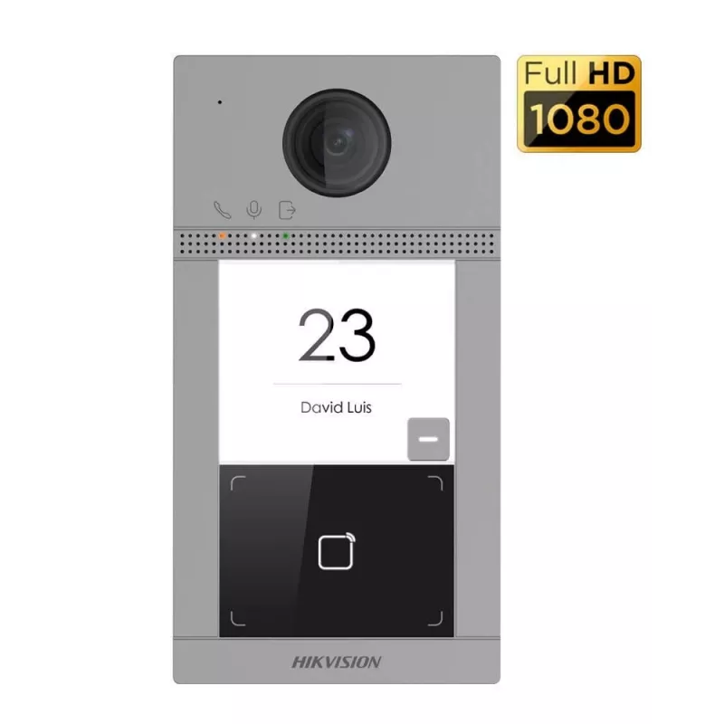 Hikvision DS-KIS604-S(C) videovrátnik 2 MP 17,8 cm (7 palcov) čierna, sivá, strieborná