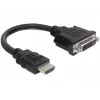 Kábel HDMI-DVI M/F DeLOCK 0.2m