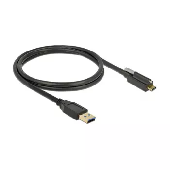 USB kábel DeLOCK 83717 USB 3.2 Gen 2 1m USB A USB C čierny
