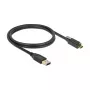 USB kábel DeLOCK 83717 USB 3.2 Gen 2 1m USB A USB C čierny