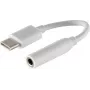 Audio kábel S/CONN 14-05020 0,1 m 3,5 mm USB Type-C biely