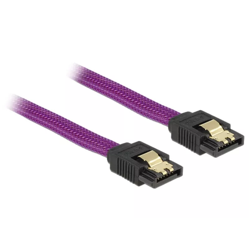 DeLOCK 83691 SATA kábel 0,5 m SATA 7-pin fialový