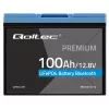 LiFePO4 batéria QOLTEC 12,8 V 100 Ah s Bluetooth — 12,8 V 100 Ah