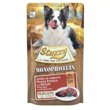 STUZZY Monoprotein hovädzie s čučoriedkami - mokré krmivo pre psov - 150 g