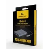 Gembird A-CM-COMBO6-01 viacportový adaptér USB-C 6v1, USB 3.1 Gen 1, HDMI 4K, VGA, PD 60 W, čítačka kariet SD/microSD, audio 3,5 mm, sivý