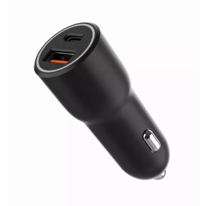 Auto nabíjačka pre mobilné zariadenia Gembird TA-UC-AC2PDQC38-CAR-01, USB-C, 38 W, 12–24 V, čierna