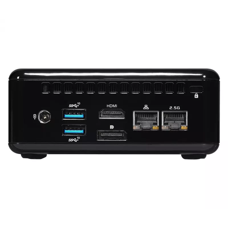 ASRock NUC BOX-1165G7 barebone počítač 0,6 l, Intel Core i7-1165G7 2,8 GHz, HDMI, USB-C, 2x LAN, DDR4, max. 64 GB