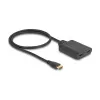 DeLOCK HDMI switch 2 x HDMI in na 1 x HDMI out 8K 60 Hz integrovaný kábel 50 cm