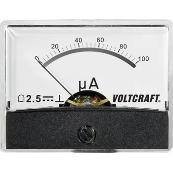 Voltcraft AM-60X46/100µA/DC zabudovaný merací prístroj AM-60X46/100µA/DC 100 µA otočný cievkový merací mechanizmus (AM-60X46/100µA/DC)