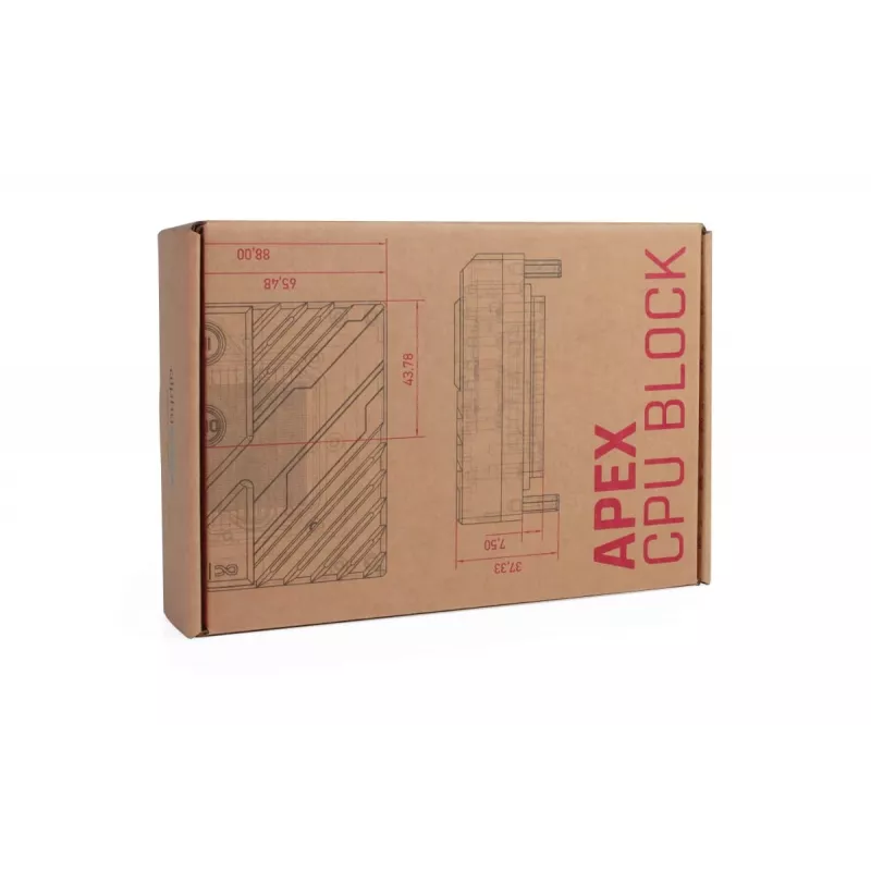 Coldplate Alphacool 13851 akrylát priehľadný 88x88x32.3mm