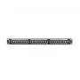 Patch panel 1U LANBERG PPS5-1024-B — 24-portový RJ-45 Cat5, kov, čierny, racková montáž