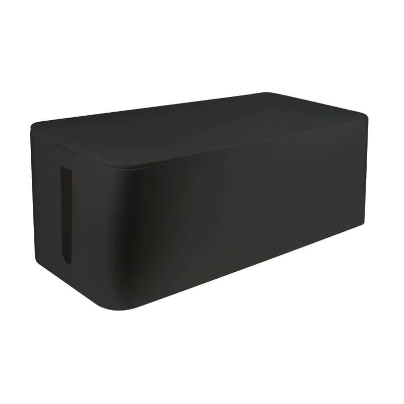 Káblový box organizér, čierny