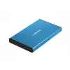 Externé HDD/SSD puzdro NATEC Rhino GO 2,5 palca — USB 3.0, SATA III, až do 4 TB, 9,5 mm, hliník, modré