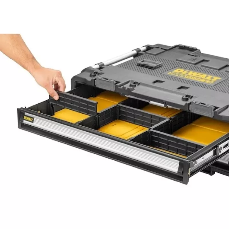 Skrinka na náradie DeWalt DWST08520-1 kov-plast, čierna a žltá