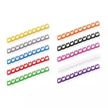 VALUE sada na označovanie káblov pre patch káble, 5–6,5 mm, 10 × 10 ks, viacfarebná