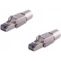RJ45 konektor ShiverPeaks BS08-45006-2 Toolless Quick STP, tienený Ethernet konektor